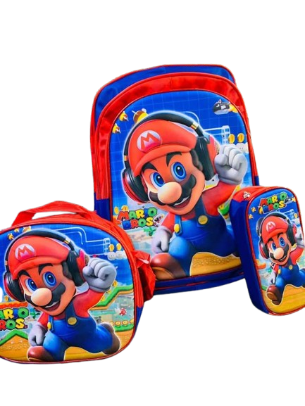 Juego de mochila Mario Bros